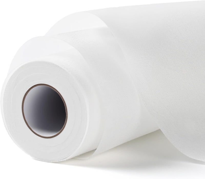 HTVRONT Medium Weight Fusible Interfacing for Sewing - 13in*22Yard Interfacing Fabric for Sewing, Non-Woven Interfacing Iron-on Polyester Single-Sided Interfacing for Crafting Quilting Sewing DIY - Image 1